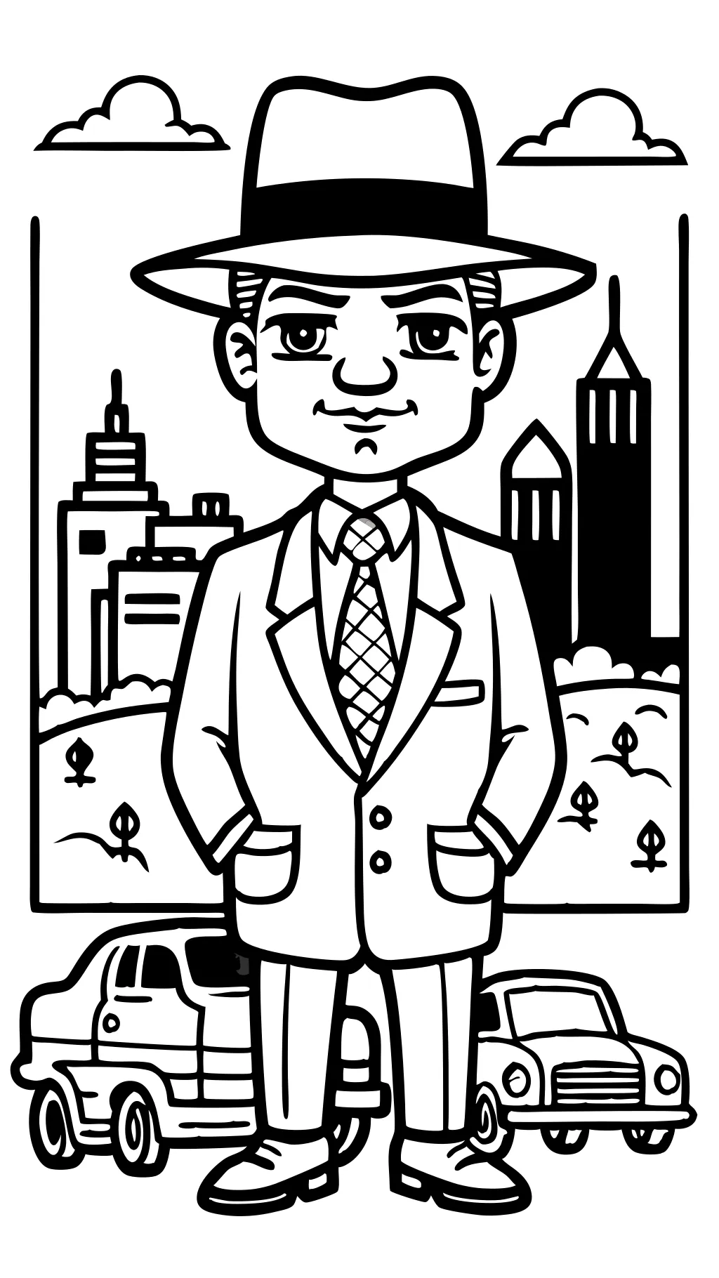 coloriage gangster